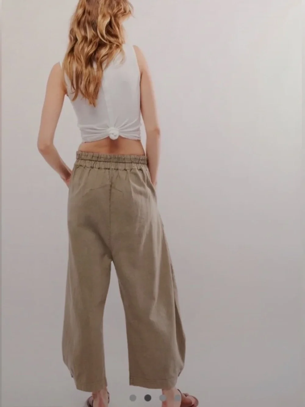 Free People Cool Harbor Wide Leg Barrel Style Pants Oversized